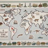 map-of-the-World-28-fdig-Aida-Stoff-Kreuzstich-Karte-0