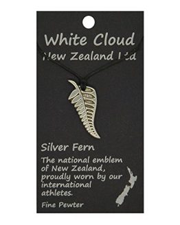 Maori-Anhnger-New-Zealand-Silver-Fern-Neuseeland-Farn-von-Neuseeland-aus-Zinn-Pewter-von-Hand-Gegossen-0