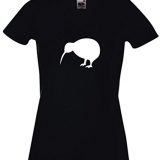 T-Shirt-Damen-V-Ausschnitt-Kiwi-Neuseeland-0