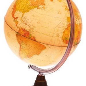 Idena-22904-Leuchtglobus-30cm-im-Antiken-Stil-0