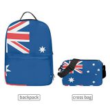 Australien-Flagge-2-in-1-Rucksack-abnehmbar-Schultertasche-Schultasche-Computertasche-Crossbody-Bag-Daypack-0-0