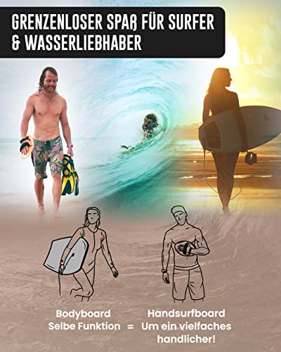 Woodsandwaves-Handboard-Das-1-Surfbrett-to-Go-Neuartiges-Hand-Surfboard-aus-bruchfestem-Hartholz-inkl-Tasche-Bodyboard-Surf-Trend-aus-Australien-fuer-Anfaenger-und-Profis-0-0