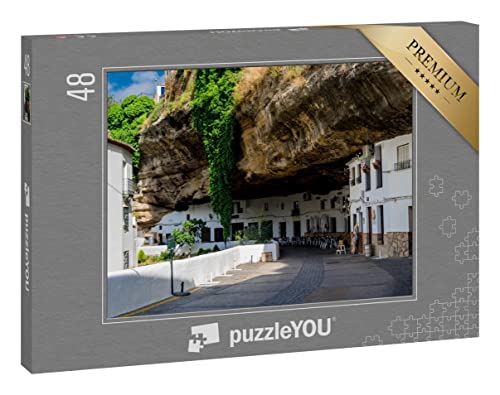 puzzleYOU-Puzzle-Setenil-de-las-Bodegas-Stadtbild-in-Spanien-Weisses-Dorf-in-Cadiz-Andalusien--aus-der-Puzzle-Kollektion-Spanien-0