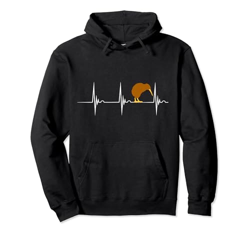 Kiwi-Vogel-Kiwivogel-Herzschlag-EKG-Puls-Neuseeland-Pullover-Hoodie-0