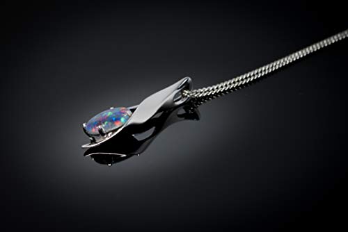 Australischer-schwarzer-Opal-Triplett-oder-massiver-australischer-weisser-Opal–Feueropal–11-x-8-mm-echter-australischer-Opal-Halsketten-Anhaenger-in-Sterlingsilber-vergoldeter-Damenschmuck-0-2