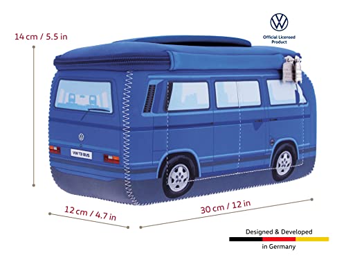 BRISA-VW-Collection-Volkswagen-Neopren-Universal-Schmink-Kosmetik-Kultur-Reise-Apotheke-Tasche-Beutel-im-T3-Bulli-Bus-Design-0-1