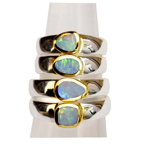 Gems-Vibes-Natuerlicher-Opalring-925er-Sterlingsilber-handgefertigter-Ring-mehrfarbiger-Edelsteinring-zweifarbiger-Bandring-Versprechensgeschenk-fuer-Sie-0