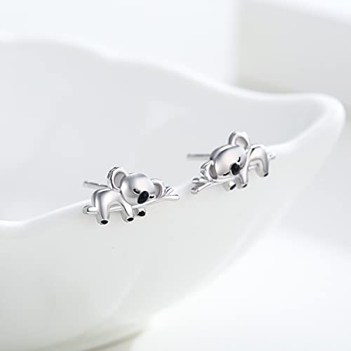 Koala-Ohrringe-925-Sterling-Silber-Niedliche-Tier-Ohrstecker-Koala-Baer-Ohrringe-Schmuck-Koala-Geschenke-fuer-Frauen-Maedchen-Freundin-0-0
