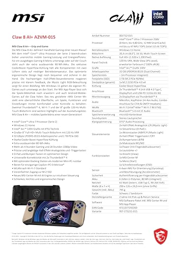 MSI-Claw-8-AI-Gaming-Handheld-8-Zoll-FHD-120-Hz-Display-Intel-Core-Ultra-7-Prozessor-258V-32-GB-RAM-1-TB-SSD-Intel-Arc-Grafik-Windows-11-Home-SchwarzSandstorm-A2VM-015-0-3