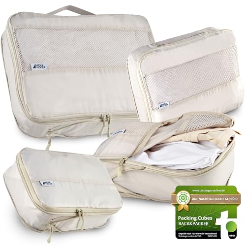 BACKPACKER-Packing-Cubes-mit-Kompression-6-teilig-Packtaschen-Set-aus-recyceltem-Material-Leichte-Organizer-fuer-Rucksack-Koffer-inkl-Packwuerfel-fuer-nasse-Waesche-Beutel-0