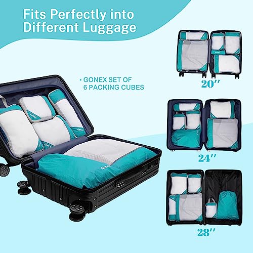 Compression-Packing-Cube-6-teilig-Gonex-robust-langlebig-Verpackungswuerfel-Packtaschen-Kleidertasche-Koffer-Organizer-Aufbewahrungstasche-0-4