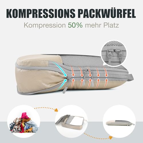 Kompressions-Packwuerfel-Set-mit-Kompression-Koffer-Organizer-Travel-Organizer-fuer-Koffer-und-Rucksack-Compression-Packing-Cubes-Komprimierbaren-Packwuerfeln-zur-Organisation-Packtaschen-Set-0-0