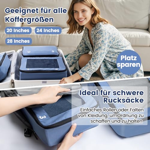 Packing-Cubes-8-Teilige-Koffer-Organizer-Set-Packwuerfel-Kofferorganizer-Packtaschen-fuer-Koffer-Und-Rucksack-0-5