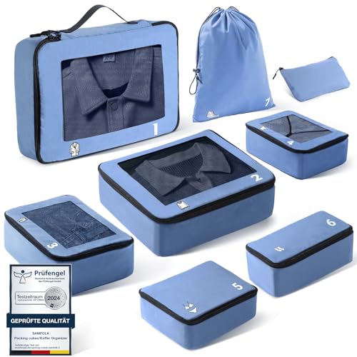 Packing-Cubes-8-Teilige-Koffer-Organizer-Set-Packwuerfel-Kofferorganizer-Packtaschen-fuer-Koffer-Und-Rucksack-0