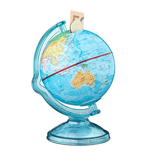 Relaxdays-Spardose-Globus-HxBxT-165-x-14-x-14-cm-politische-Weltkarte-englische-Beschriftung-Weltkugel-bunt-0