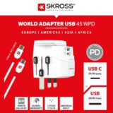 SKROSS-PRO-Light-USB-AC45PD-Universeller-Reiseadapter-in-die-Welt-und-zurueck-mit-2-USB-Anschluessen-45-W-Schnellladung-Spannung-und-Leistung-100-V-AC–700-W-250-V–1750-W-0-1 SKROSS-PRO-Light-USB-AC45PD-Universeller-Reiseadapter-in-die-Welt-und-zurueck-mit-2-USB-Anschluessen-45-W-Schnellladung-Spannung-und-Leistung-100-V-AC–700-W-250-V–1750-W-0-1