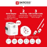 SKROSS-PRO-Light-USB-AC45PD-Universeller-Reiseadapter-in-die-Welt-und-zurueck-mit-2-USB-Anschluessen-45-W-Schnellladung-Spannung-und-Leistung-100-V-AC–700-W-250-V–1750-W-0-3 SKROSS-PRO-Light-USB-AC45PD-Universeller-Reiseadapter-in-die-Welt-und-zurueck-mit-2-USB-Anschluessen-45-W-Schnellladung-Spannung-und-Leistung-100-V-AC–700-W-250-V–1750-W-0-3