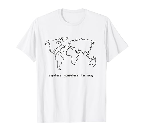 Weltenbummler-Globus-Weltkarte-Reisen-Herren-Damen-T-Shirt-0