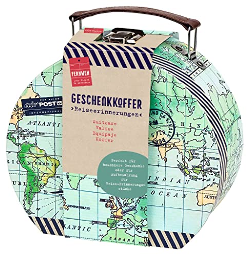 moses-Fernweh-Geschenkkoffer-Reiseerinnerungen-Deko-Koffer-mit-Grusskarte-zum-Verschenken-Geschenkbox-fuer-Hochzeiten-Geldgeschenke-Reisegutscheine-Weltkarten-Retro-design-0