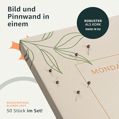 murando-PINNWAND-WELTKARTE-Vlies-Leinwandbild-1-Teilig-Kunstdruck-modern-Wandbilder-XXL-Wanddekoration-Design-Wand-Bild-0-0