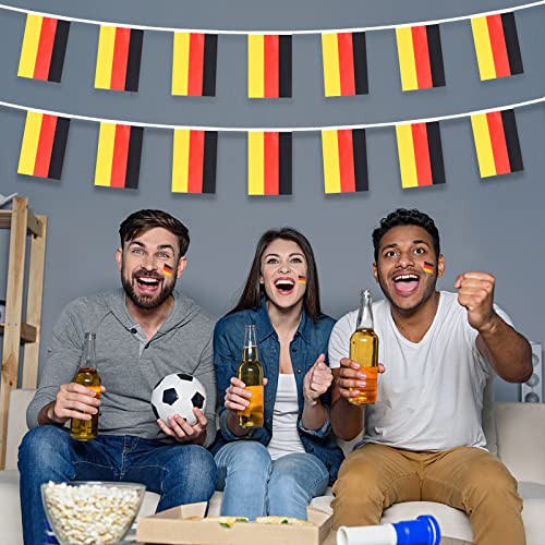 AhfuLife-Deutschland-Wimpelkette-Flaggenkette-fuer-EM-2025-Frauen-Fussball-30-Klein-Deutsche-Flaggen-Deutsche-Girlande-Banner-fuer-Womens-Euro-2025-Schweiz-WM-Garten-Bar-Deko-0-0