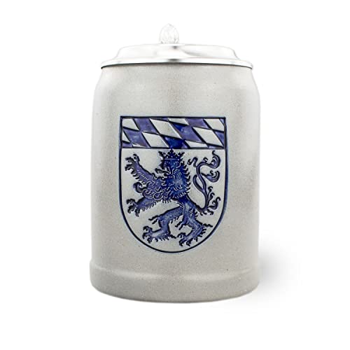 Bavariashop-PREMIUM-Bierkrug-Bayerische-Regierungsbezirke-Handgefertigter-Bierkrug-mit-Zinndeckel-05-Liter-0-0 Bavariashop-PREMIUM-Bierkrug-Bayerische-Regierungsbezirke-Handgefertigter-Bierkrug-mit-Zinndeckel-05-Liter-0-0