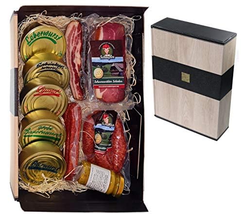 Schwarzwald-Metzgerei-Geschenkset-Dosenwurst-und-mehr-mit-verschiedenen-Wurtsspezialitaeten-Altbadischem-Senf-Schinken-und-Speck-10-teilig-0-6