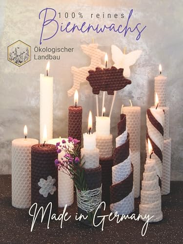 Wachsmann-100-reines-Bienenwachs-aus-Deutschland-Kerzen-selber-machen-Set–15-Bienenwachsplatten-15-x-20-cm-mit-Hanfdochten-fuer-15-Bienenwachskerzen-Dochte-21-cm-Adventskerzen-Geschenk-0-2