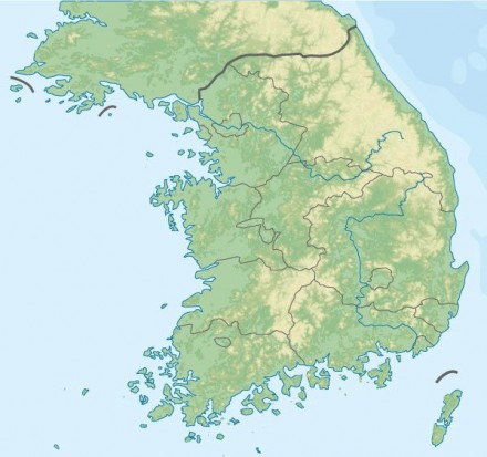 Südkorea Karte Südkorea Karte