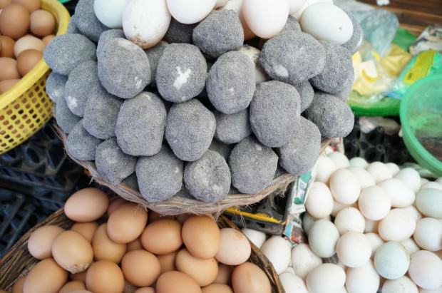Battambang Markt Eier