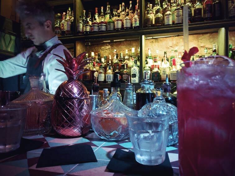 Redrum Cocktail in der Bar Collage in Barcelona