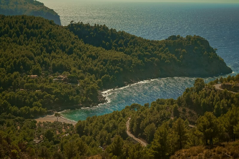 Cala Tuent an der Westküste Mallorcas im Oktober