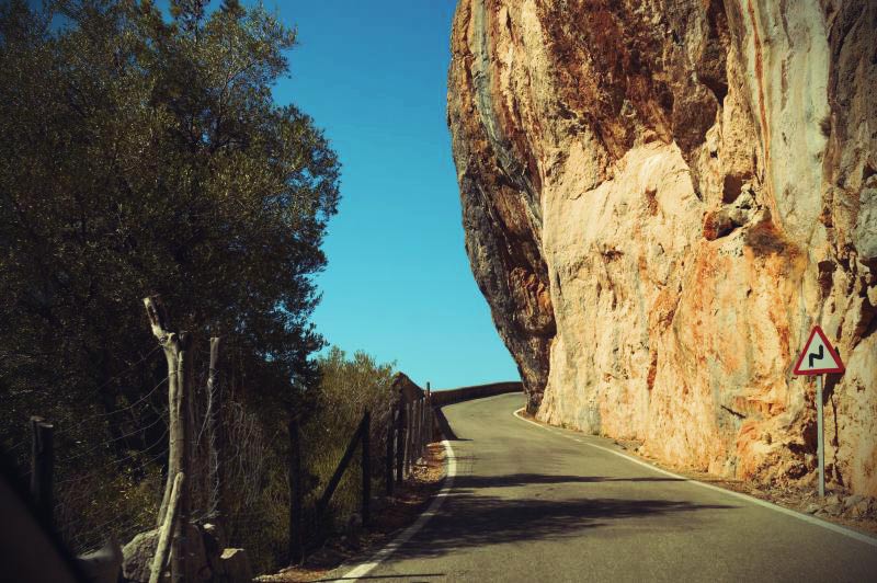 Mallorca Straßen entlang der Westküste