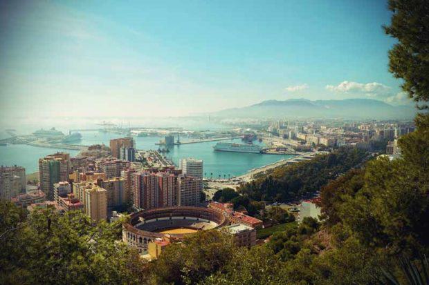 Malaga in Andalusien.