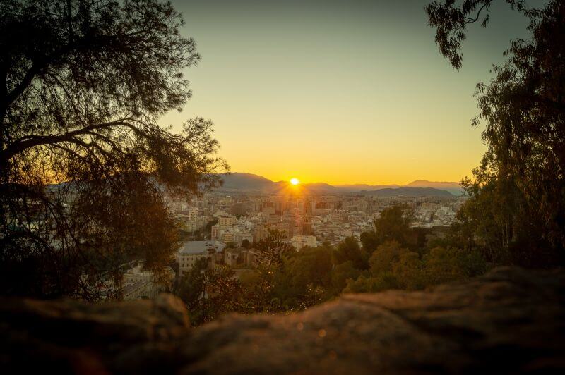 Málaga Sonnenuntergang
