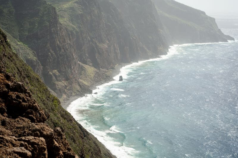 Gischt Steilküste Madeira