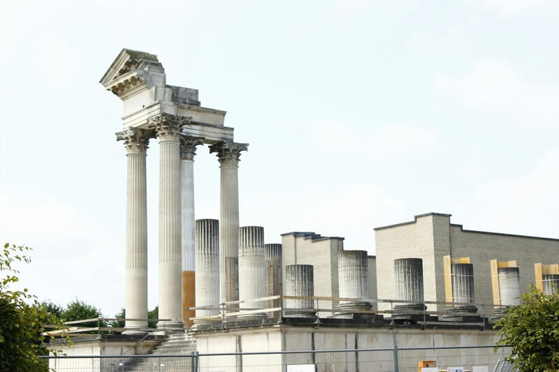 Alter Römischer Tempel Nachbau in Xanten