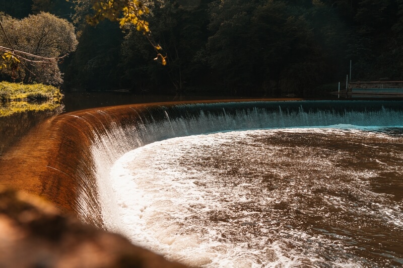 Wupper Wehr Wasserfall