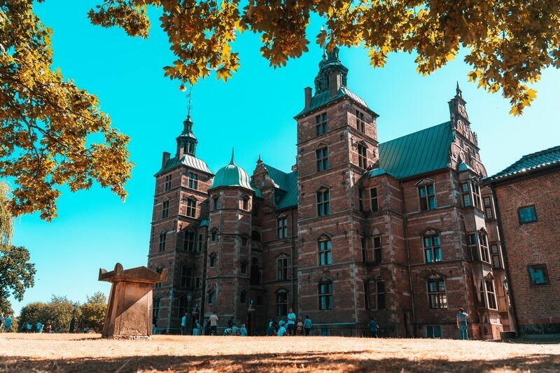 Rosenberg Schloss in Kopenhagen von außen.