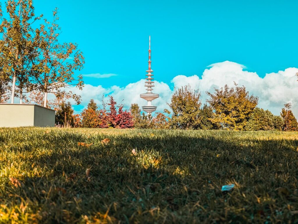 Dachgarten auf dem Feldbunker in Hamburg