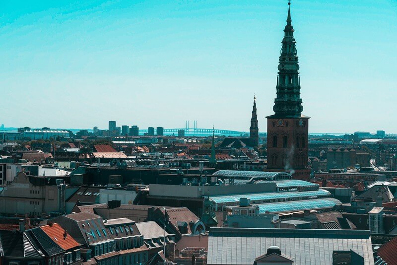 Blick Vom Runden Turm in Kopenhagen