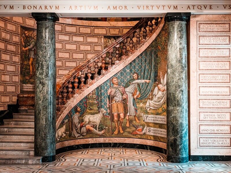 Treppe in der Bibliotheka Ambrosiana