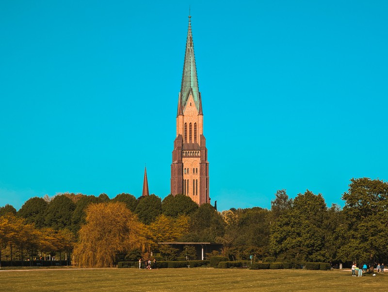 Der Kirchturm des St. Petri Doms in Schleswig