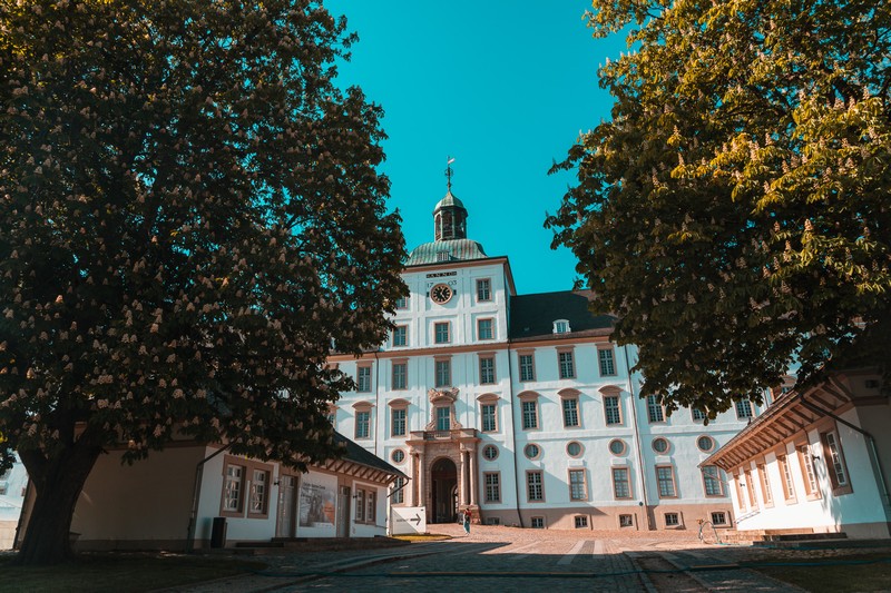 Das Schloss Gottorf in der Frontansicht