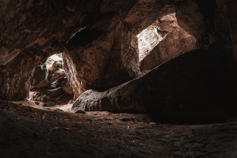 Die Eishöhle im Inneren 