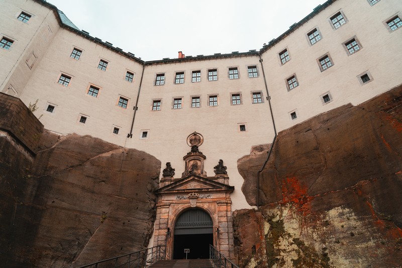 Eingang zur Festung Königstein.