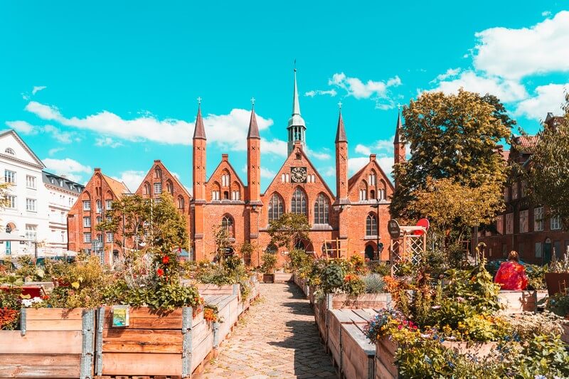 Facade of the Heiligen-Geist-Hospital in Lübeck