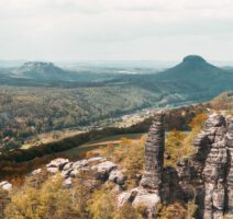 Sächsische Schweiz Sehenswürdigkeiten Blick von der Schrammsteinaussicht