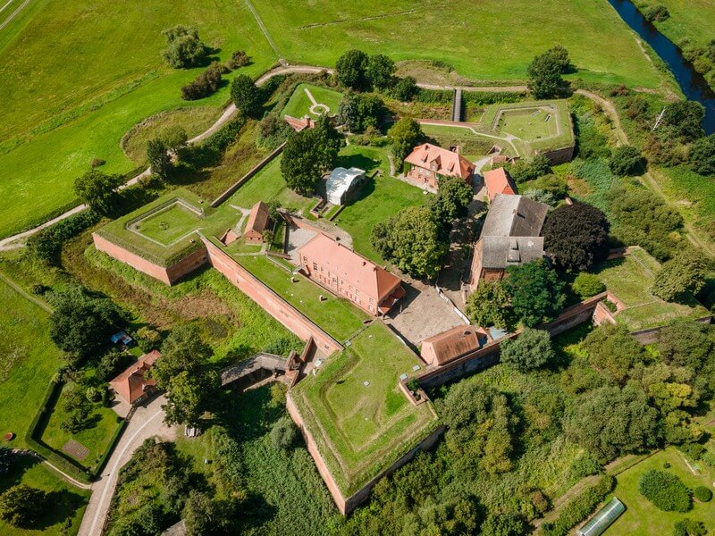 Die pentagonal angeordnete Festung von Dömitz