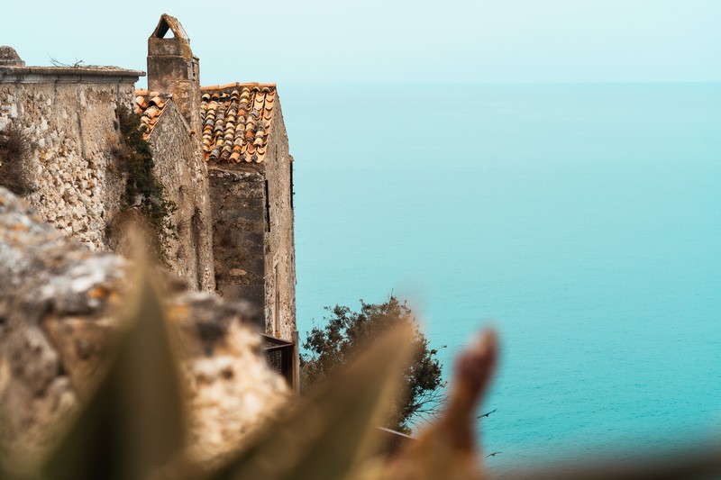 Blick vom Castello di Peschici aufs Meer